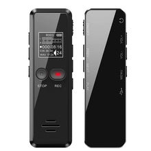 Load image into Gallery viewer, Digital Voice Recorder 1536kbps High Quality Recording Sound Reduction One-Touch Recording Voice Recognition Dictaphone MP3 V90
