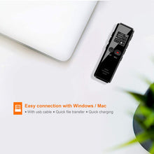Load image into Gallery viewer, Digital Voice Recorder 1536kbps High Quality Recording Sound Reduction One-Touch Recording Voice Recognition Dictaphone MP3 V90
