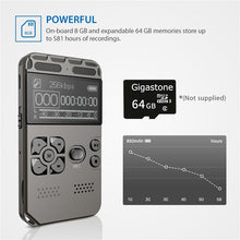 Load image into Gallery viewer, Digital Voice Recorder Voice Activated Mp3 player 32GB Music  Player  Card One-button Record Noise Reduction Dictaphone V35
