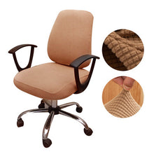Load image into Gallery viewer, Thicken Solid Office Computer Chair Cover Spandex Split Seat Cover Universal Office Anti-dust Armchair Cover
