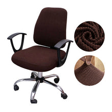 Load image into Gallery viewer, Thicken Solid Office Computer Chair Cover Spandex Split Seat Cover Universal Office Anti-dust Armchair Cover
