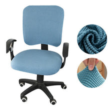 Load image into Gallery viewer, Thicken Solid Office Computer Chair Cover Spandex Split Seat Cover Universal Office Anti-dust Armchair Cover

