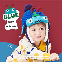 Load image into Gallery viewer, Dinosaur Unicorn Style Kids Winter Hats &amp; Scarfs Baby Winter Cap Children Warm Gloves For Boys Girls Suit Hat Scarf And Gloves
