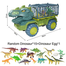 Load image into Gallery viewer, Dinosaurs Transport Car Toy With 15 Dinosaur Carrier Truck Toy Pull Back Vehicle Toys Christmas Gift For Kids
