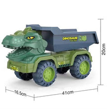 Load image into Gallery viewer, Dinosaurs Transport Car Toy With 15 Dinosaur Carrier Truck Toy Pull Back Vehicle Toys Christmas Gift For Kids
