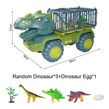 Load image into Gallery viewer, Dinosaurs Transport Car Toy With 15 Dinosaur Carrier Truck Toy Pull Back Vehicle Toys Christmas Gift For Kids
