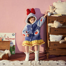 Load image into Gallery viewer, Disney Kids Sleepwear Winter Flannel Soft Warm Girls Pajamas Set Children Nightgown Long Sleeve Hooded Pyjamas Cartoon Homewear
