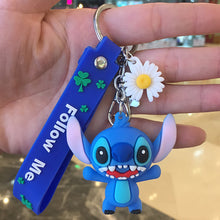 Load image into Gallery viewer, Stitch Kiki Keychains Cartoon Baby Boy Girl KeyRings Women Lovely Bag Key Chain Monster Accessories
