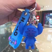 Load image into Gallery viewer, Stitch Kiki Keychains Cartoon Baby Boy Girl KeyRings Women Lovely Bag Key Chain Monster Accessories
