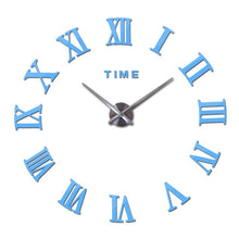 Load image into Gallery viewer, Wall Clock Wall Cock Promotion New Home Decor Large Roman Mirror Fashion  Modern Quartz Clocks Living Room  Sticker Watch
