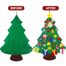 Load image into Gallery viewer, DIY Felt Christmas Tree Merry Christmas Decorations For Home 2021 Cristmas Ornament Xmas Navidad Gifts Santa Claus New Year Tree
