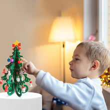 Load image into Gallery viewer, DIY Wood Craft Mini Christmas Tree Kids Toy Xmas Gift New Year Christmas Decoration For Home  adornos de navidad Ornament
