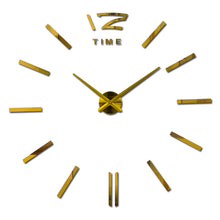 Load image into Gallery viewer, Wall Clock living room new acrylic quartz watch    clocks reloj de pared home decoration hot Metal wall Sticker
