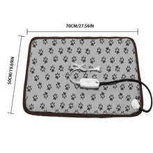 Load image into Gallery viewer, Dog Cat Electric Blanket Heating Pad Pet Bed Mat Waterproof Anti-Bite Adjustable Temperature Chair Cushion
