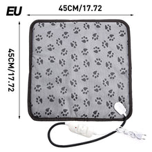Load image into Gallery viewer, Dog Cat Electric Blanket Heating Pad Pet Bed Mat Waterproof Anti-Bite Adjustable Temperature Chair Cushion
