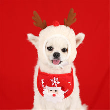 Load image into Gallery viewer, Dog Christmas Bandana Santa Hat Dog Scarf Triangle Bibs Kerchief Christmas Costume Outfit for Small Medium Large Dogs Cats Pets
