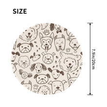 Load image into Gallery viewer, Puppy mouse pad 20cm round cute animal pattern cheap rubber mouse pad anti-fatigue colour photo table mouse pad
