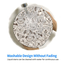 Load image into Gallery viewer, Puppy mouse pad 20cm round cute animal pattern cheap rubber mouse pad anti-fatigue colour photo table mouse pad
