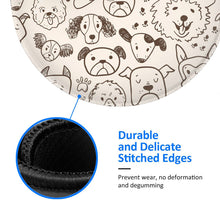 Load image into Gallery viewer, Puppy mouse pad 20cm round cute animal pattern cheap rubber mouse pad anti-fatigue colour photo table mouse pad
