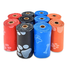 Load image into Gallery viewer, Dog Poop Bags for Waste Refuse Cleanup, Doggy Roll Replacements for Outdoor Puppy Walking and Travel, Thick Plastic Mixed Colors

