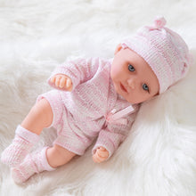 Load image into Gallery viewer, Doll Girl Soft Full Body Toy Model Baby Reborn Baby Doll Vinyl Toddler with Big Eyes Hat Realistic Baby Toy Kids Gift
