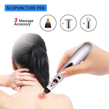 Load image into Gallery viewer, Dropshipping Acupuntura Pen Agopuntura Electric Acupuncture Pen Back Pain Relief Neck Massage Roller Smart Pulse Meridian Energy
