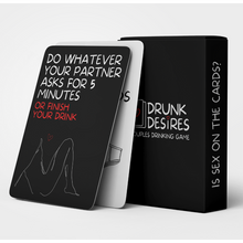 Load image into Gallery viewer, Drunk Desires Couples Drinking Game Card Game For Couple Hen Night Party Games  WHAT AM I DRINK IF YOU HAVE
