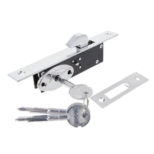 Load image into Gallery viewer, Door lock Durable Aluminum Alloy Sliding Door Hook Lock Cross-shaped Key Bolt Locks For Framed Glass Door
