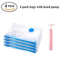 Load image into Gallery viewer, Durable Vacuum Storage Bags For Clothes Pillows Bedding Blanket More Space Save Compression Travel Hand Pump Seal Zipper
