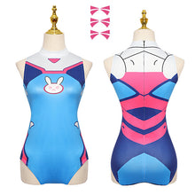 Load image into Gallery viewer, Cosplay Costume Game  Female Adult child Lycra 3D Printing Spandex Halloween Party Zentai Wig Suits Gun D.Va cos
