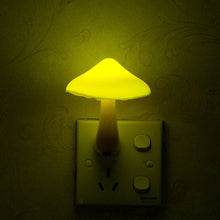 Load image into Gallery viewer, LED Night Light Mushroom Wall Socket Lights Lamp for Bedroom Home Decoration Light-controlled Sensor lamp
