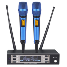 Load image into Gallery viewer, EW135G4 EW 100 G4 EW100G4 UHF professional 2 channel Wireless microphone system with metal SKM9000 for Sennheiser Stage karaoke

