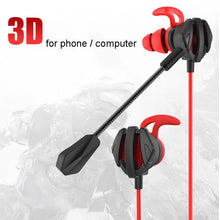 Load image into Gallery viewer, Earphone Helmets For CS Games Gaming In-Ear Headset 7.1 With Mic Volume Control PC Gamer Earphones
