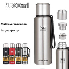 Load image into Gallery viewer, Eco-Friendly Insulated 1500ml Vacuum Flasks Large Capacity Thermals Cup Portable Rope Thermos Water Bottle With Tea Infuser
