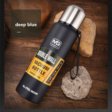 Load image into Gallery viewer, Eco-Friendly Insulated 1500ml Vacuum Flasks Large Capacity Thermals Cup Portable Rope Thermos Water Bottle With Tea Infuser
