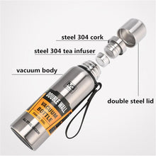 Load image into Gallery viewer, Eco-Friendly Insulated 1500ml Vacuum Flasks Large Capacity Thermals Cup Portable Rope Thermos Water Bottle With Tea Infuser
