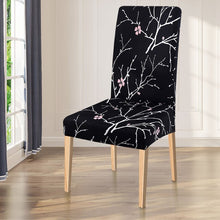 Load image into Gallery viewer, Spandex Elastic Printing Dining Chair Slipcover Modern Removable Anti-dirty Kitchen Seat Case Stretch Chair Cover for Banquet
