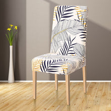 Load image into Gallery viewer, Spandex Elastic Printing Dining Chair Slipcover Modern Removable Anti-dirty Kitchen Seat Case Stretch Chair Cover for Banquet
