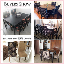 Load image into Gallery viewer, Spandex Elastic Printing Dining Chair Slipcover Modern Removable Anti-dirty Kitchen Seat Case Stretch Chair Cover for Banquet
