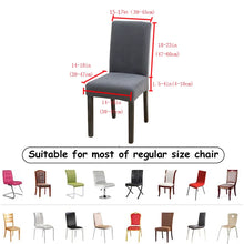 Load image into Gallery viewer, Solid Jacquard Chair Covers Stretch For Wedding Dining Room Office Banquet housse de chaise chair cover
