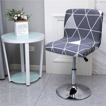 Load image into Gallery viewer, Solid Color Bar Stool Chair Cover Low Back Chair Spandex Seat Case Elastic Rotating Lift Chair Cover Dining Seat Protector
