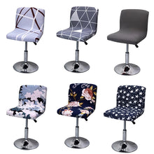 Load image into Gallery viewer, Solid Color Bar Stool Chair Cover Low Back Chair Spandex Seat Case Elastic Rotating Lift Chair Cover Dining Seat Protector
