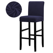 Load image into Gallery viewer, Solid Colors Elastic Chair Cover For Bar Stool Short Back Dining Room Spandex Stretch Slipcover For Chairs Banquet Wedding
