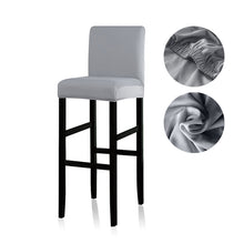 Load image into Gallery viewer, Solid Colors Elastic Chair Cover For Bar Stool Short Back Dining Room Spandex Stretch Slipcover For Chairs Banquet Wedding
