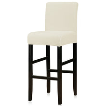 Load image into Gallery viewer, Solid Colors Elastic Chair Cover For Bar Stool Short Back Dining Room Spandex Stretch Slipcover For Chairs Banquet Wedding
