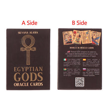 Load image into Gallery viewer, Egyptian Gods Oracle Cards Tarot Prophecy Divination Deck Family Party Board Game Fate Card Fortune Telling Game
