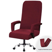 Load image into Gallery viewer, Elastic Office Lift Computer Chair Cover Modern Anti-dirty Boss Rotating Chair Seat Case Removable Thickened With Armrest Covers
