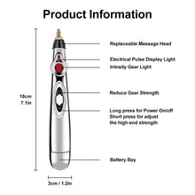 Load image into Gallery viewer, Electric Acupuncture Point Massage Pen Pain Relief Laser Therapy Electronic Meridian Energy Pen Body Head Back Neck Leg Massager
