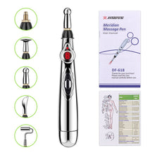 Load image into Gallery viewer, Electric Acupressure Pen Pain Relief Laser Therapy Electronic Meridian Energy Pen
