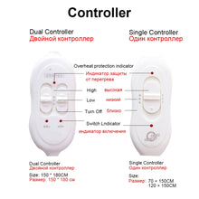 Load image into Gallery viewer, Electric Blanket 220v Double Heated Blanket 120×150 mm Thermostat Electric Mattress Soft Heating Bed Heater Winter Carpet
